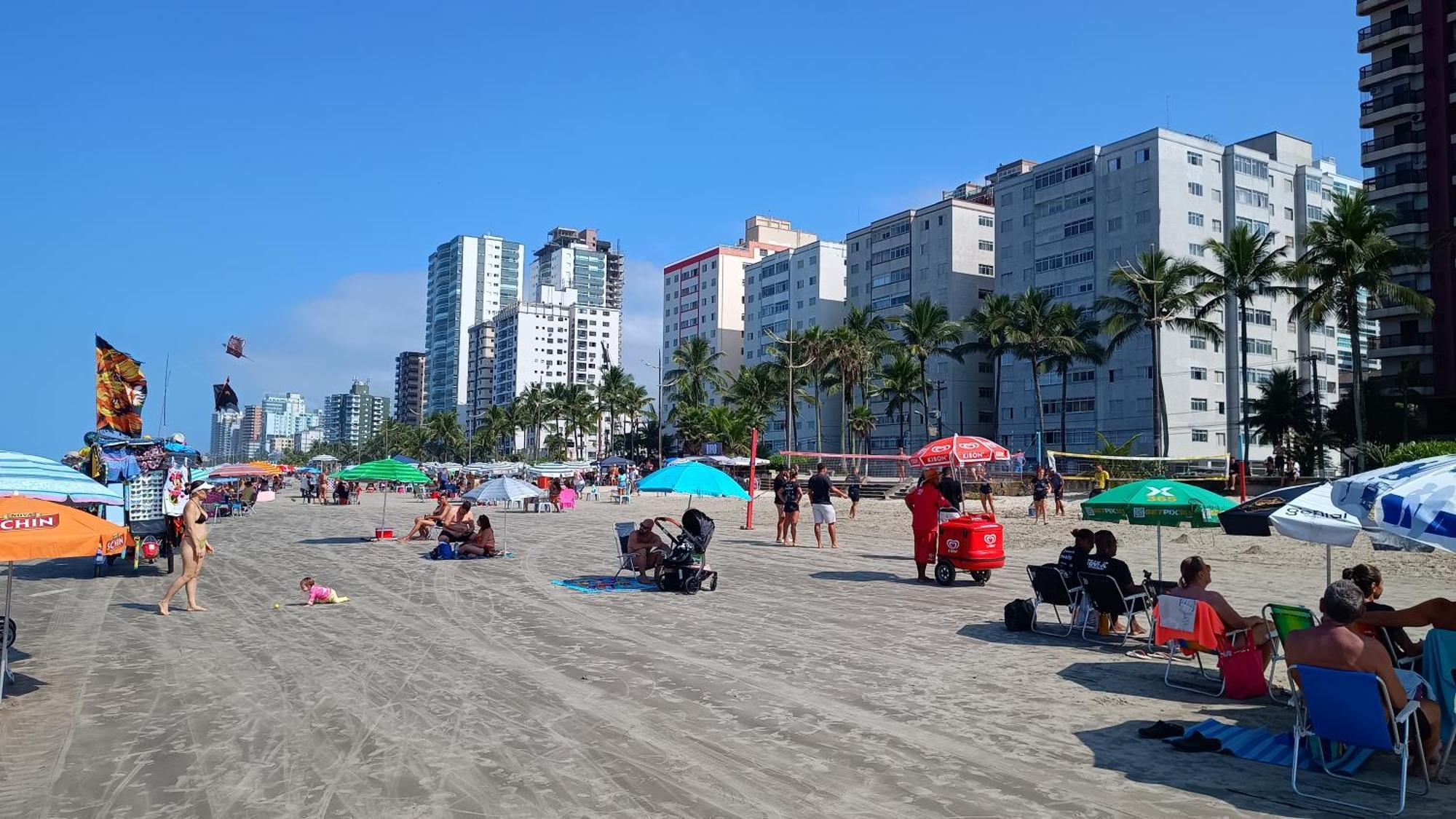 Apartamento Pe Na Areia Vila Caicara ปรายากรันเด ภายนอก รูปภาพ